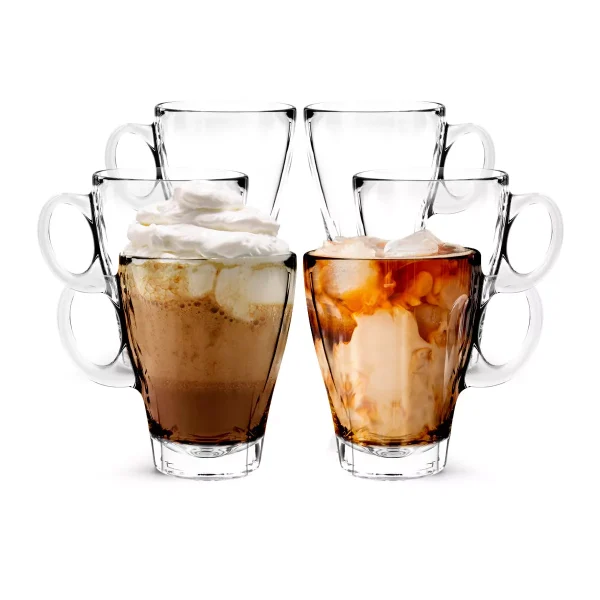 Glass Americano Coffee Cup - 12oz - Set of 6