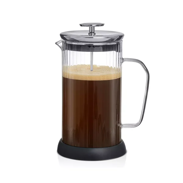 Glass Fluted French Press - 33 oz