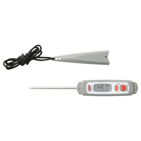 Precision Products Antimicrobial Instant-Read Digital Thermometer in Gray
